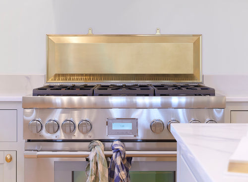 Brass Backsplash for 30" Range